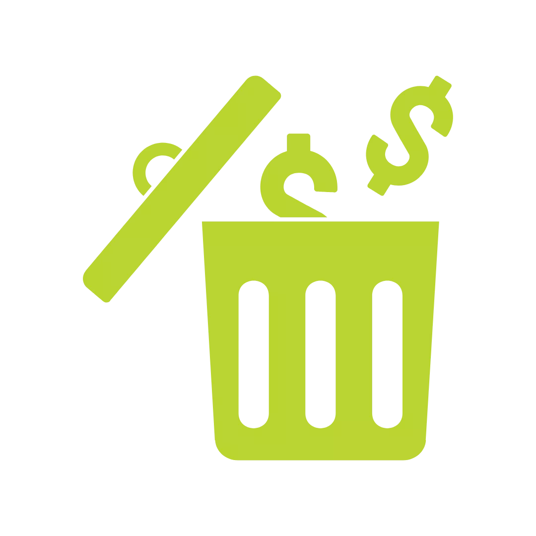 The Cost of Subtractive Waste