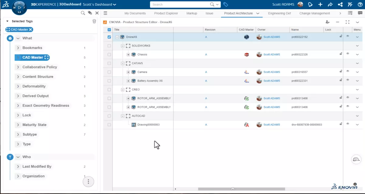 Multi-CAD Product in 3DEXPERIENCE PLM