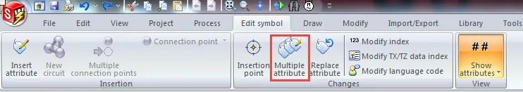 multiple attributes button solidworks