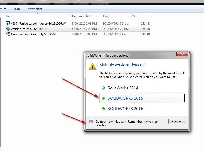 Parallel Solidworks Installations How To Change The Default Version Parallel Solidworks Installations How To Change The Default Version