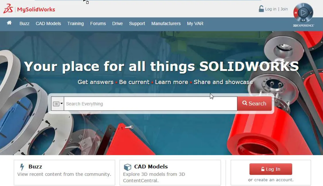 MySolidWorks Professional Home Screen