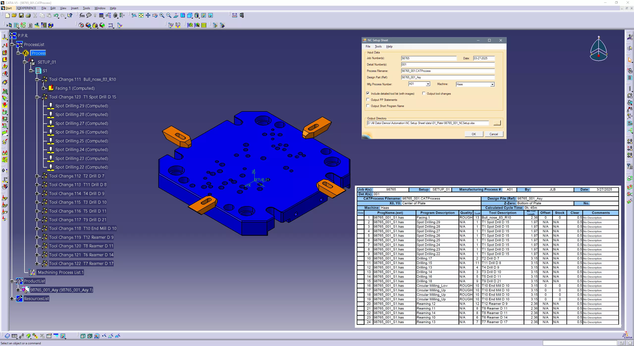 Get Pricing on the CATIA V5 Accelerator Series NC Setup Sheet Utility from GoEngineer.
