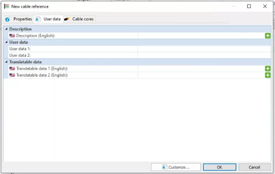 New Cable Reference Description in SOLIDWORKS Electrical 