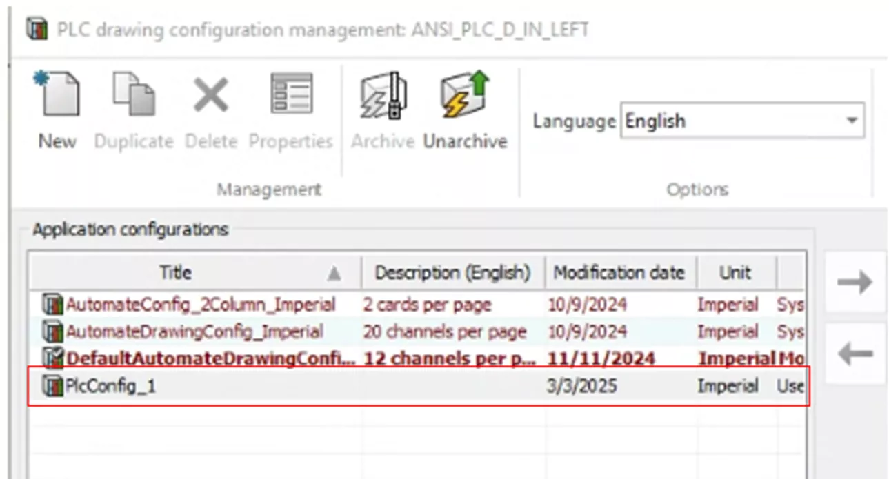 A New Configuration Listed in SOLIDWORKS Electrical