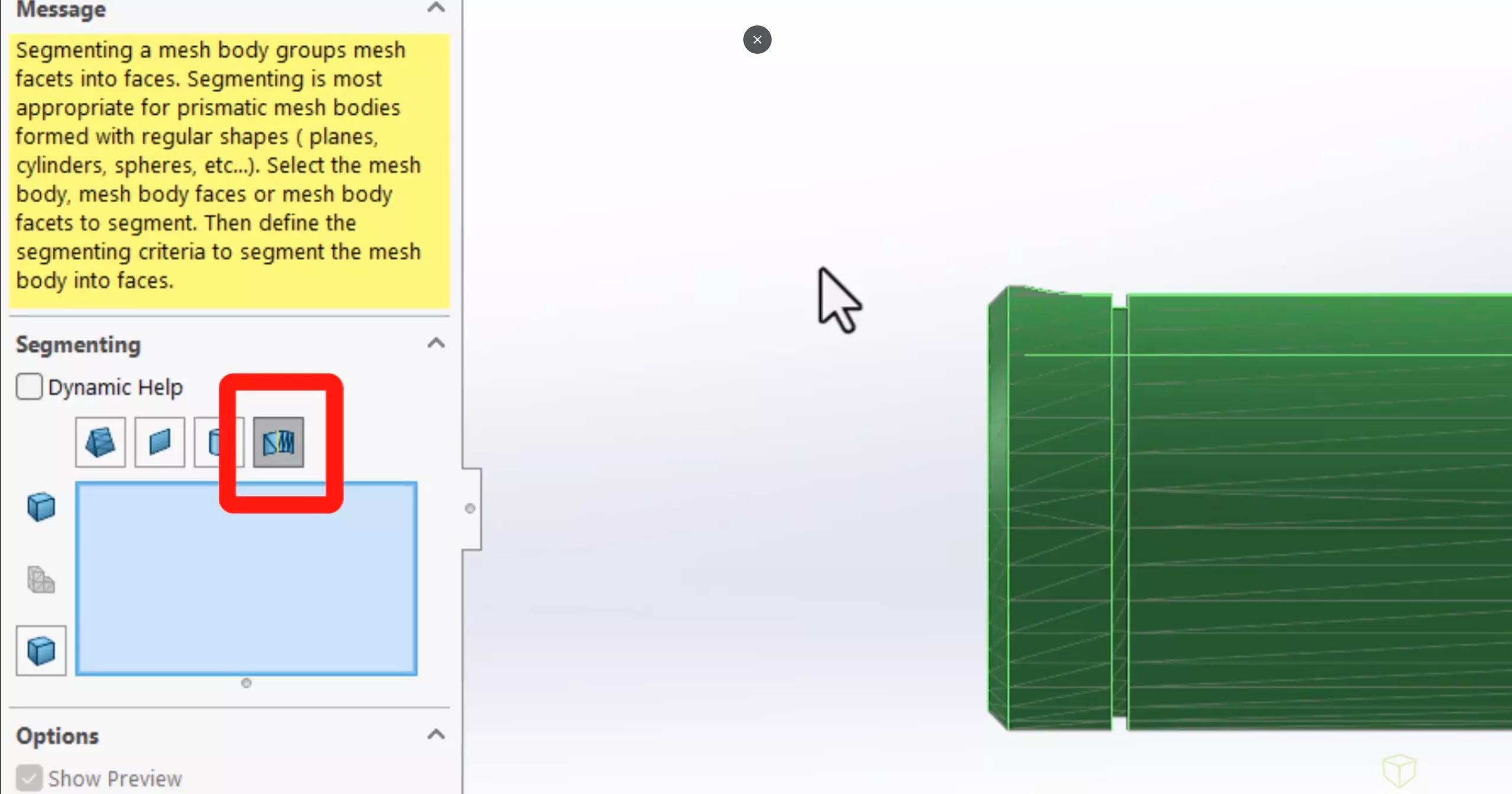 New Facet Shape Tool in SOLIDWORKS 2025