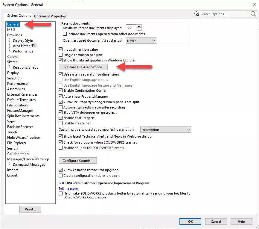 SOLIDWORKS Help New File New SOLIDWORKS Session 