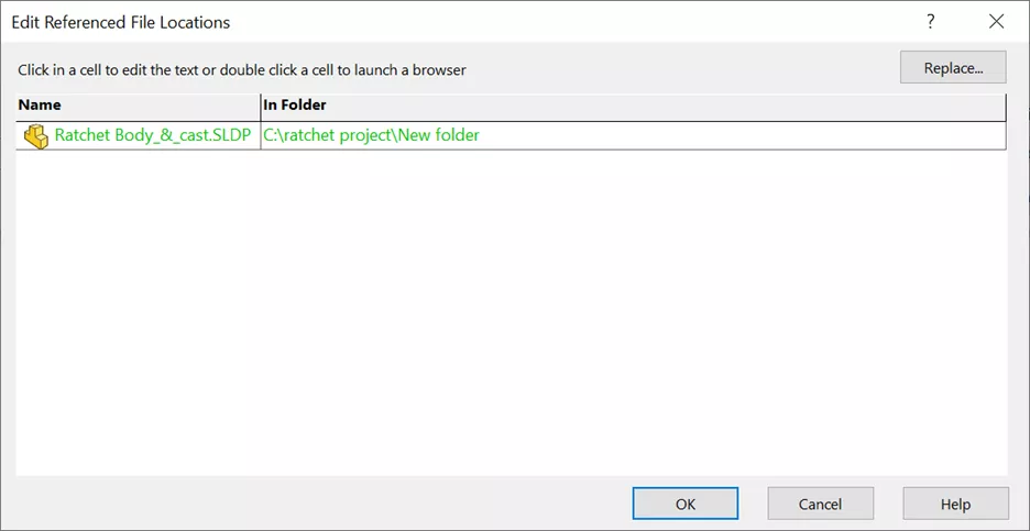 New File Path in SOLIDWORKS 
