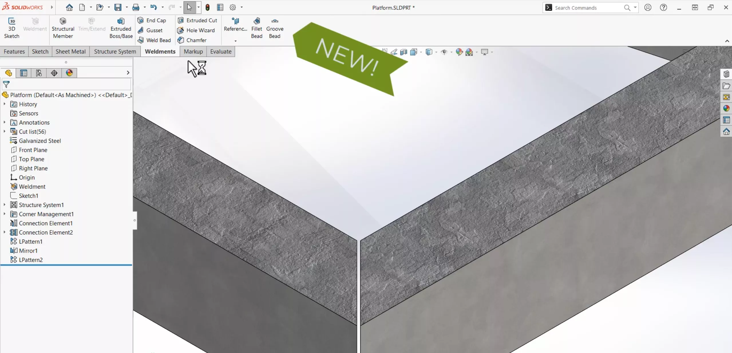 New Groove Bead Feature in SOLIDWORKS 2025