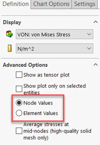 Nodal Stress VS Element Stress in SOLIDWORKS Simulation