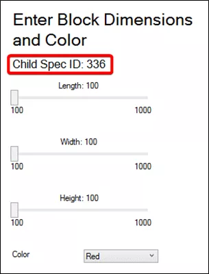 Non-Embedded Child Spec ID in DriveWorks