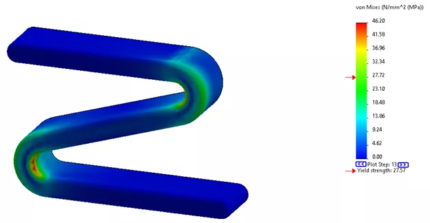 Nonlinear Linear Elastic Model Type SOLIDWORKS Simulation