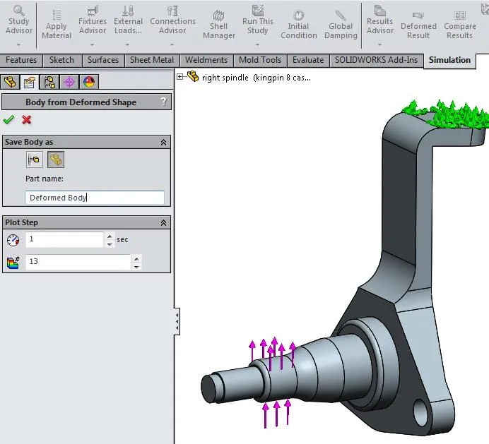 Nonlinear Static Analysis in SOLIDWORKS Simulation