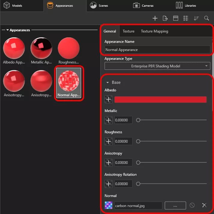 SOLIDWORKS Visualize Normal Appearance