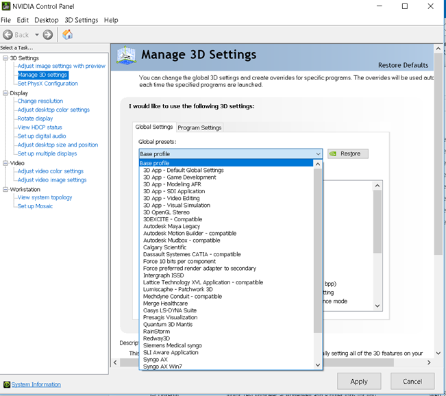 install nvidia control panel