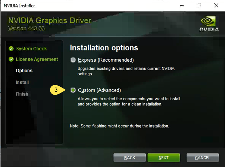 nvidia clean install