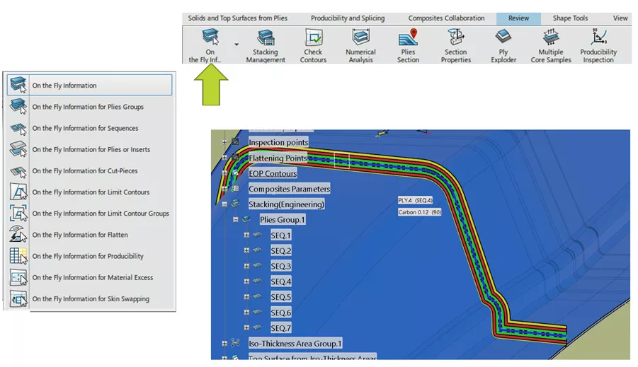 On the Fly Information 3DEXPERIENCE CATIA