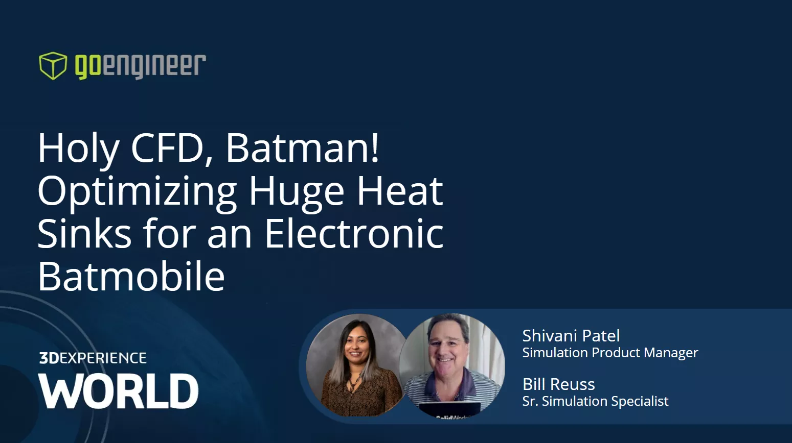 Holy CFD, Batman! Optimizing Huge Heat Sinks for an Electronic Batmobile 3DEXPERIENCE World 2025 Presentation