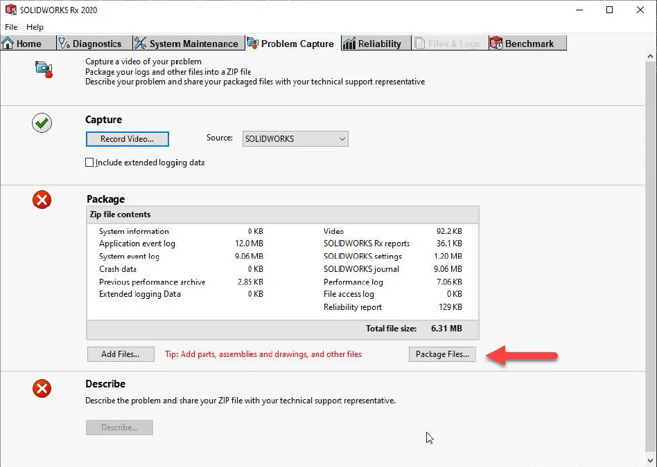 Package Files Solidworks