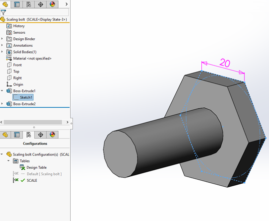 Is there away to change the scale of all dimensions of a solidworks model  all at once. | GrabCAD Questions