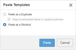 3DEXPERIENCE 2023x FD02 introduces the option to paste bookmarks as shortcuts instead of creating duplicates.