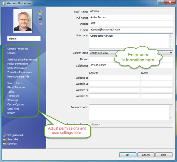 adjust permissions in SOLIDWORKS PDM 