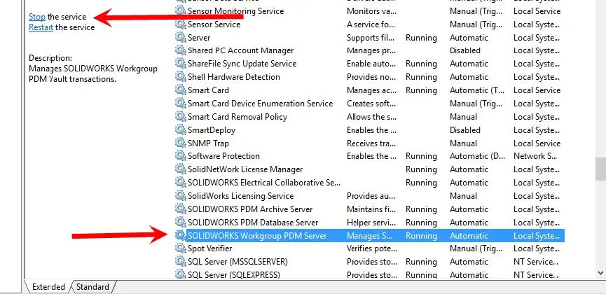 SOLIDWORKS Workgroup PDM Admin Password Change