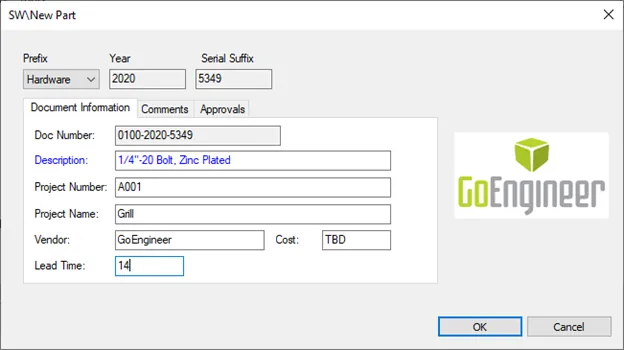 PDM Templates in SOLIDWORKS 