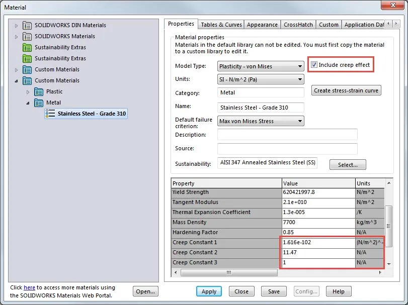 How to Perform a SOLIDWORKS Simulation Creep Analysis