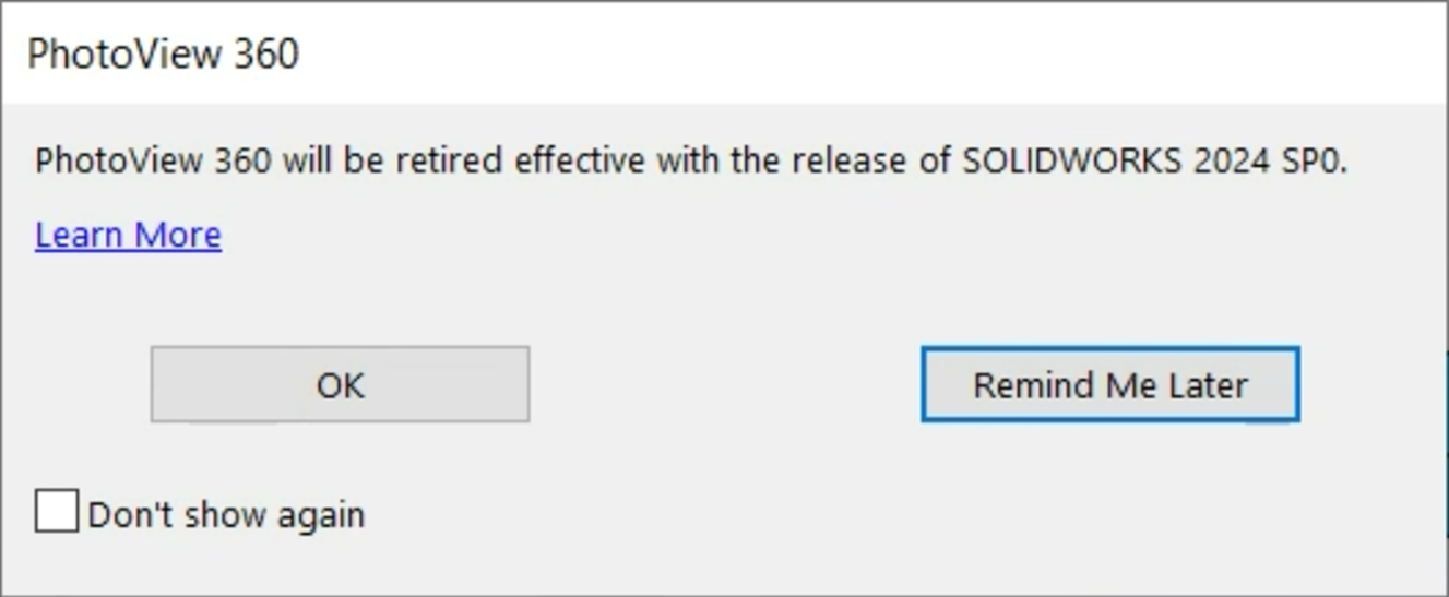 PhotoView 360 for SOLIDWORKS Retirement What to Know GoEngineer