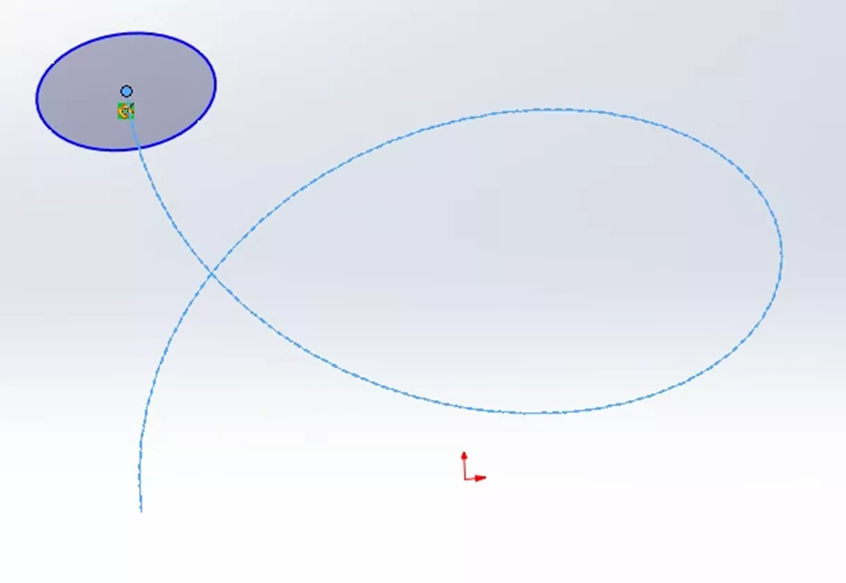 Example of a Pierce Relation in SOLIDWORKS