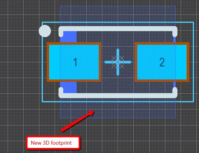 place new body into 3D footprint SOLIDWORKS PCB