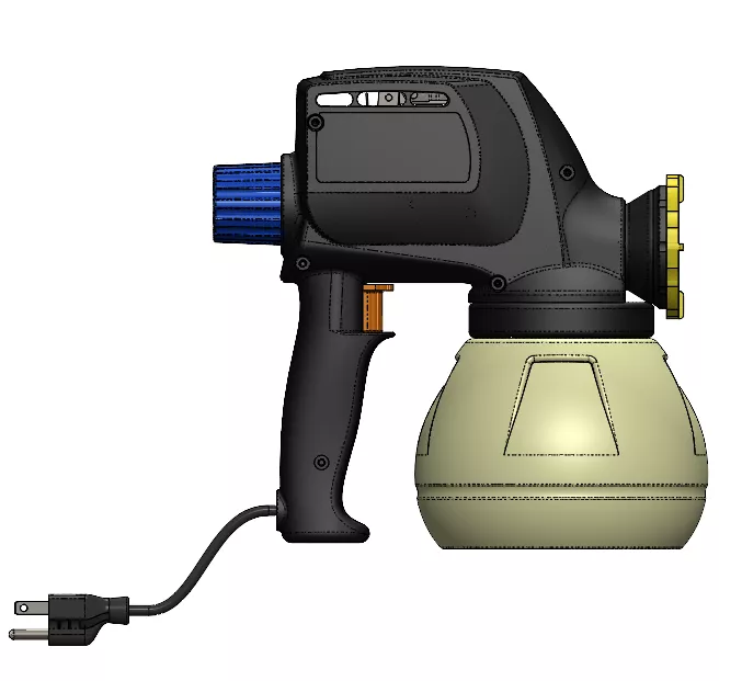 The first step in your process is design and simulation. Here is a CAD model that is under development.