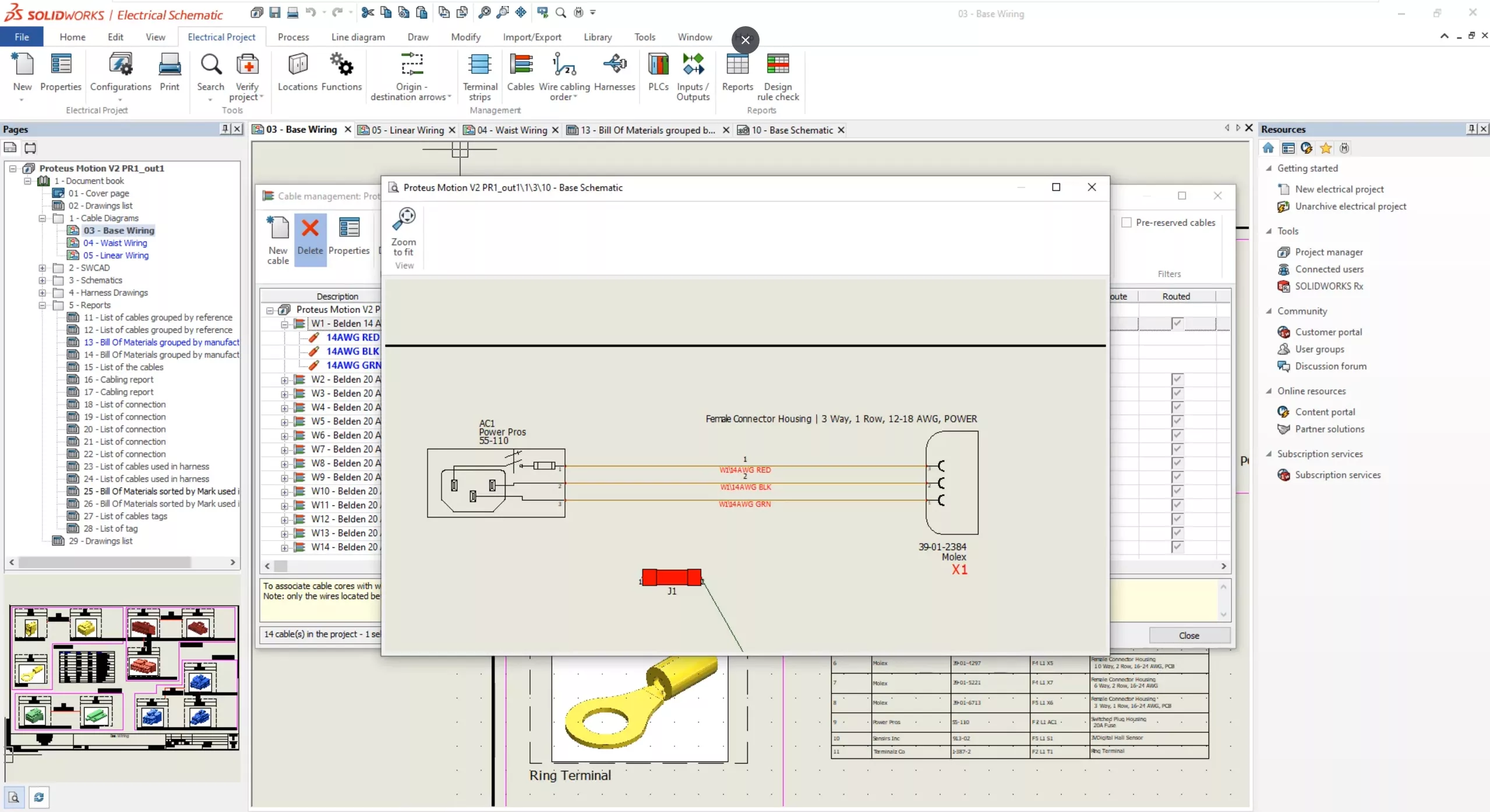 Preview Cable Before Deletion in SOLIDWORKS Electrical 2025