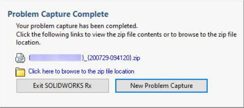 Problem Capture Complete SOLIDWORKS