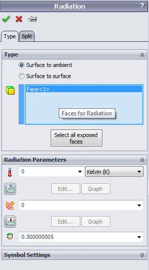 radiation effects solidworks simulation