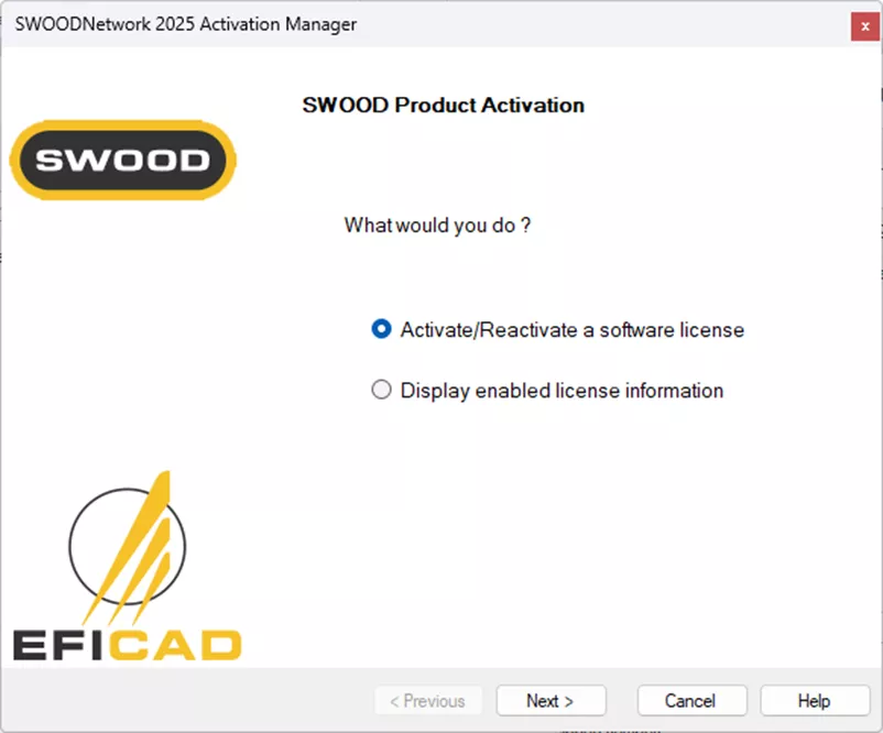 SWOOD Product Activation Network License