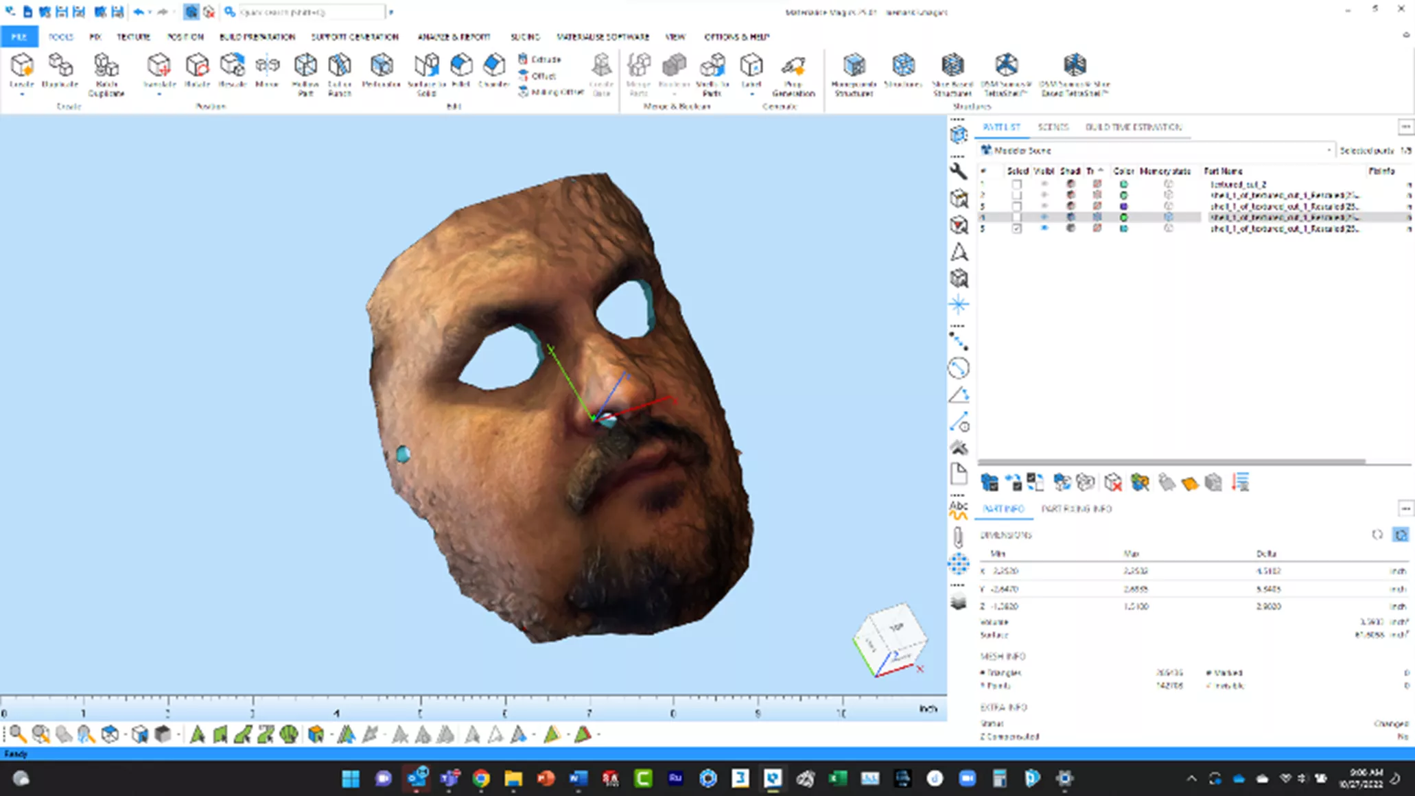 Creating a Realistic Face Mask Using 3D Scanning and 3D Printing