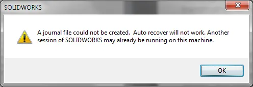 SOLIDWORKS Journal File Error Tutorial 