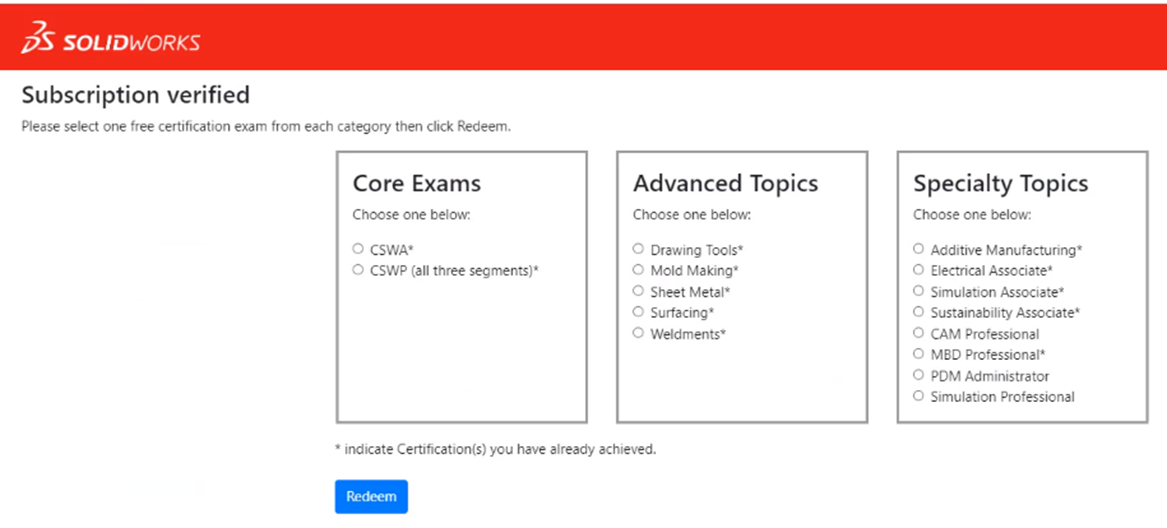 Temporary SOLIDWORKS Certification Vouchers Procedure | GoEngineer