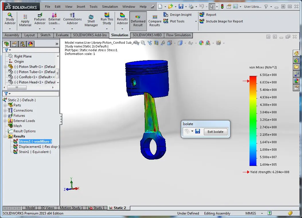 How to Refresh SOLIDWORKS Simulation Plots