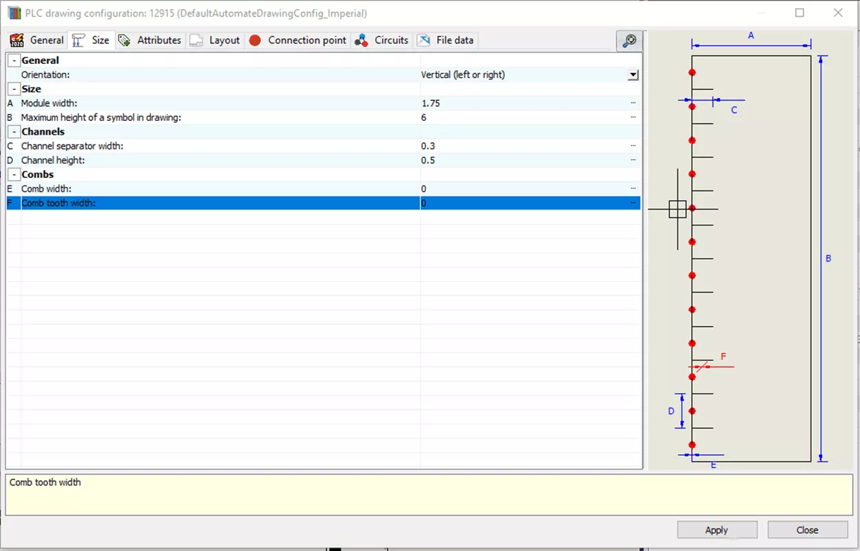 How to Remove Combs from SOLIDWORKS Electrical PLCs