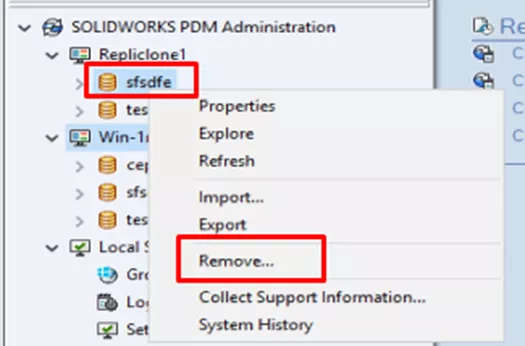 Removing a Replicated SOLIDWORKS PDM Archive Server