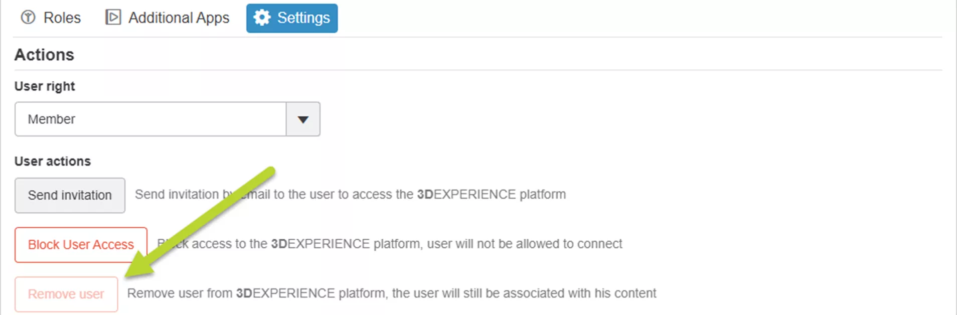 Removing Users in 3DEXPERIENCE