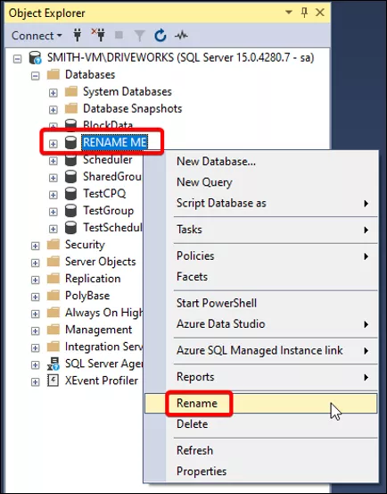 Rename Shared Groups in DriveWorks