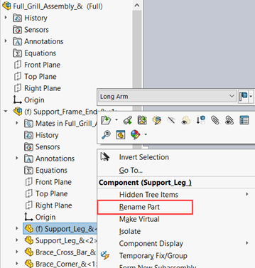 solidworks rename part and drawing at the same time