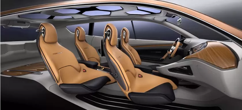 Car Interior Rendered in SOLIDWORKS Visualize 