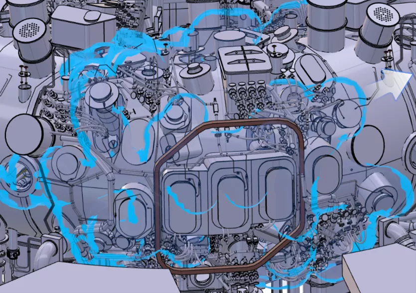 Use the Cursor to Resize Volume of a 3DEXPERIENCE Large Assembly 