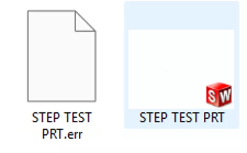 Resolve .err Files When Saving STEP Files in SOLIDWORKS