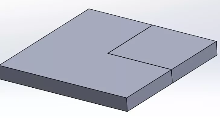 Two Resulting Bodies in SOLIDWORKS