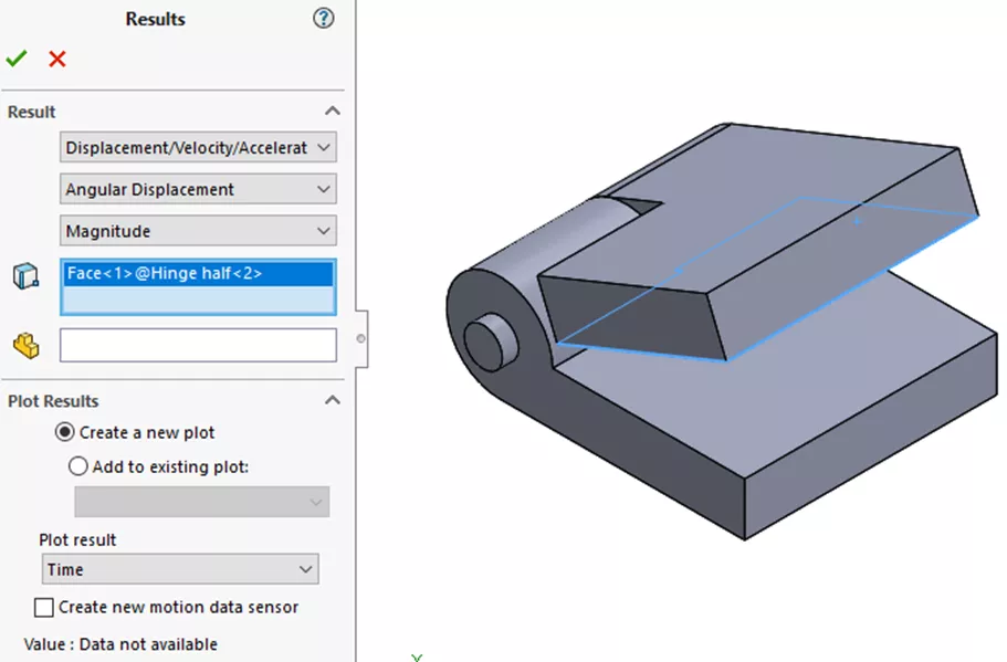 Results PropertyManager SOLIDWORKS Motion 